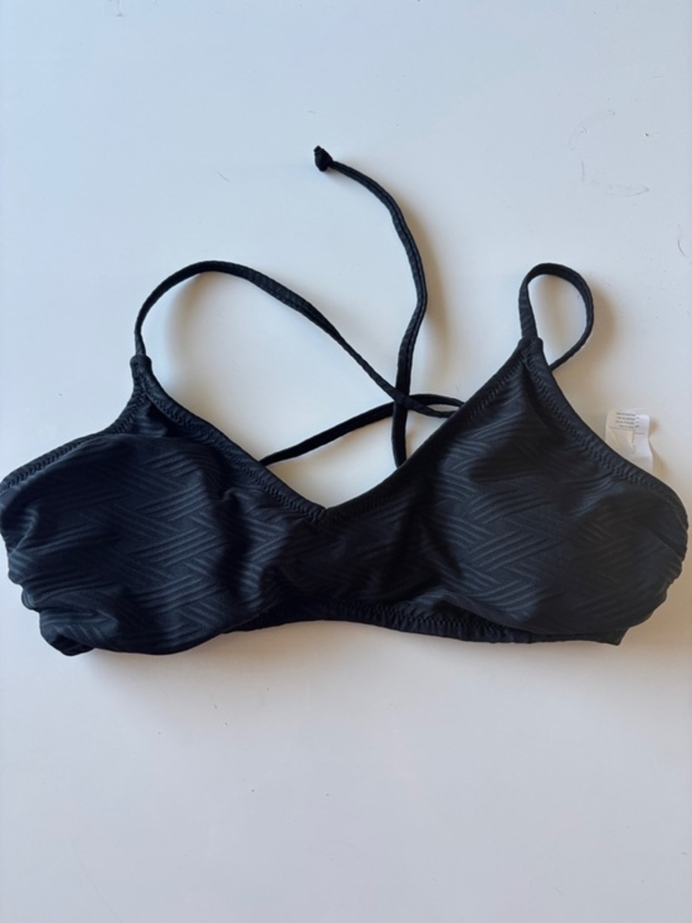 Women's Black Strappy Bikini Top - Sleek Swim Bralette